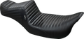 LE PERA Tailwhip Daddy Long Legs Seat - Pleated - Black - Touring '08-'23 LK-587DLPT — image 1