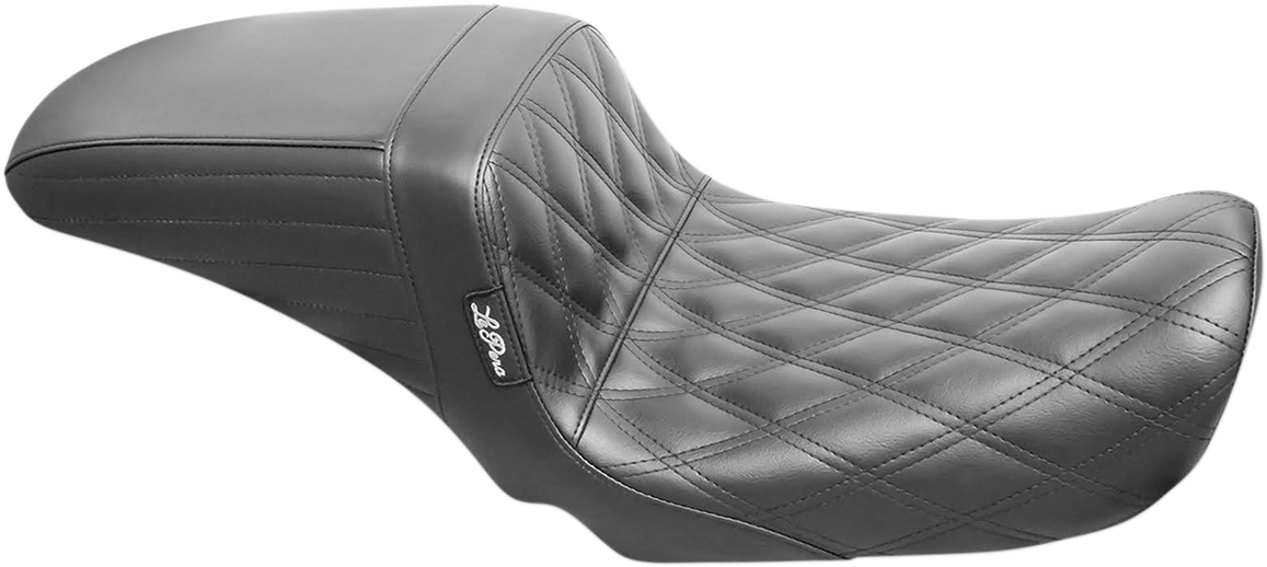 LE PERA Kickflip Seat - Double Diamond - Black - FXD '06-'17 LK-591DD — image 1