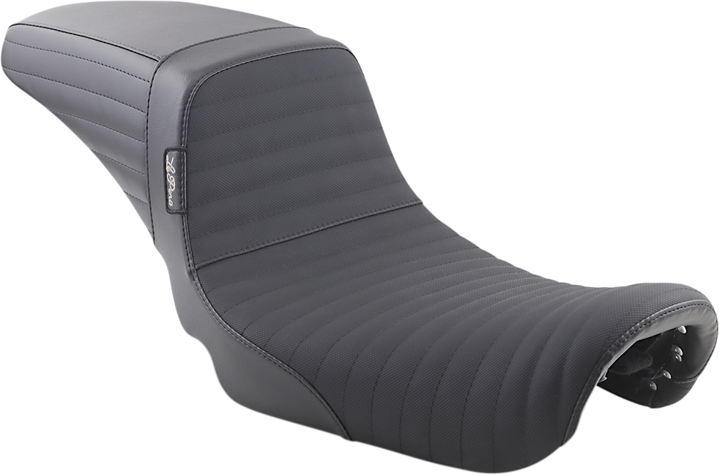 LE PERA Kickflip Daddy Long Legs Seat - Pleated w/ Gripp Tape - Black - FX '06-'17 LK-591DLPTGP — image 1
