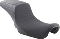 LE PERA Kickflip Daddy Long Legs Seat - Pleated w/ Gripp Tape - Black - FX '06-'17 LK-591DLPTGP — image 1