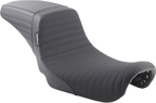 LE PERA Kickflip Daddy Long Legs Seat - Pleated w/ Gripp Tape - Black - FX '06-'17 LK-591DLPTGP — image 1