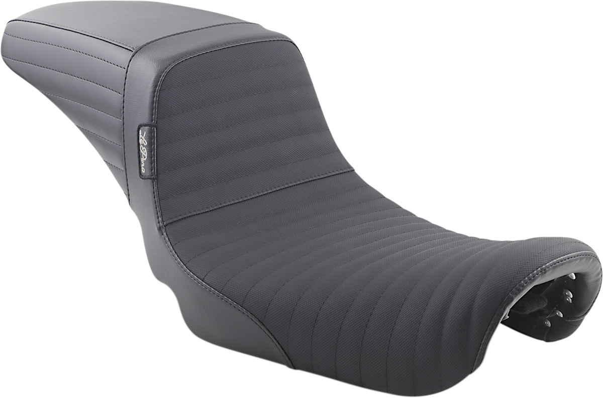 LE PERA Kickflip Daddy Long Legs Seat - Pleated w/ Gripp Tape - Black - FX '06-'17 LK-591DLPTGP — image 1