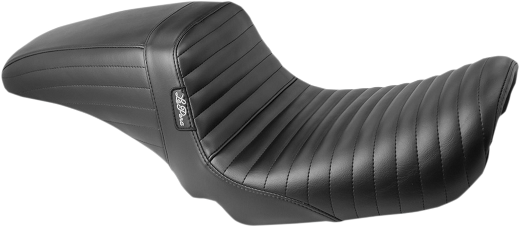 LE PERA Kickflip Seat - Pleated - Black - FXD '06-'17 LK-591PT — image 1