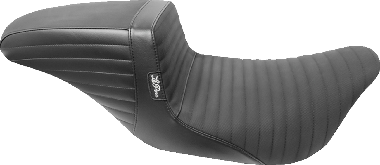 LE PERA Kickflip Seat - Pleated w/ Gripp Tape - Black - FL '08-'25 LK-597PTGP — image 1