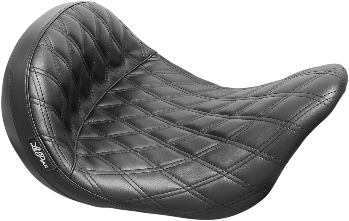 LE PERA Monterey Sport Solo Seat - Double Diamond - Black - FL '08-'22 LK-697SPDD — image 1