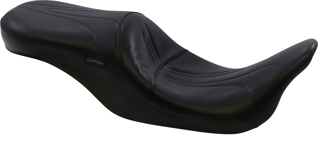 LE PERA Sorrento 2-Up Seat - Stitched - Black - FL '08-'25 LK-907 — image 1