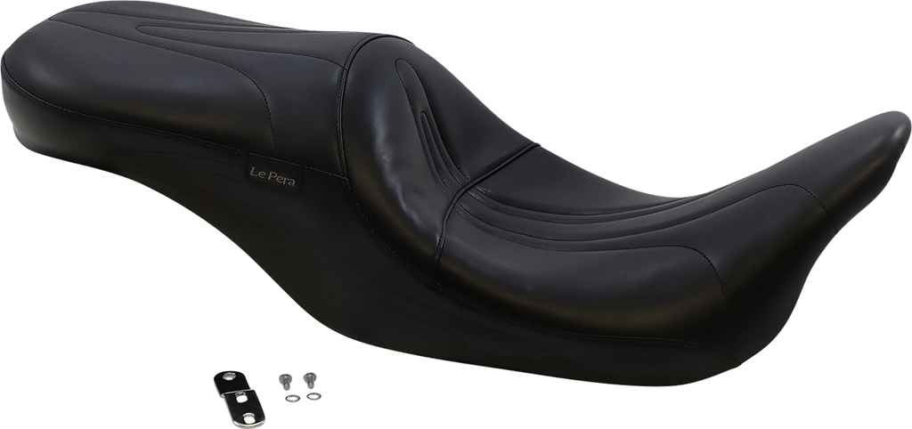 LE PERA Sorrento 2-Up Seat - Stitched - Black - FL '08-'25 LK-907 — image 2