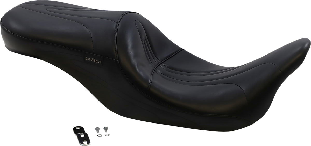 LE PERA Sorrento 2-Up Seat - Stitched - Black - FL '08-'25 LK-907 — image 2