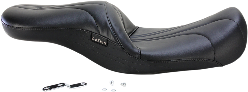 LE PERA Sorrento 2-Up Seat - Stitched - Black - FL '08-'25 LK-907PY — image 2