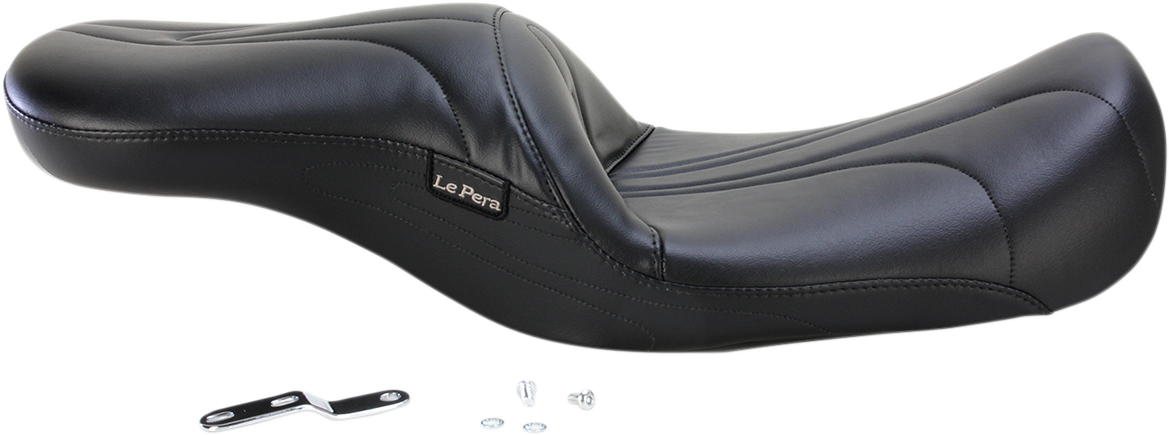 LE PERA Sorrento 2-Up Seat - Stitched - Black - FL '08-'25 LK-907PY — image 2