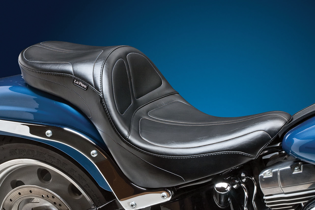 LE PERA Maverick Daddy Long Legs Seat - Black - Stitched - FL/FX '06-'17 LK-910DL — image 3