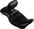 LE PERA Maverick Seat - with Backrest - Stitched - Black - FL '08-'25 LK-957BR — image 1
