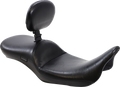 LE PERA Maverick Daddy Long Legs Seat - With Backrest - Black - Smooth - FL '08-'25 LK-957DLBRS — image 1