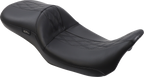 LE PERA Maverick Daddy Long Legs Seat - Black w/ Black HR Inlay - Double Diamond - FL '08-'25 LK-957DLHR2 — image 1