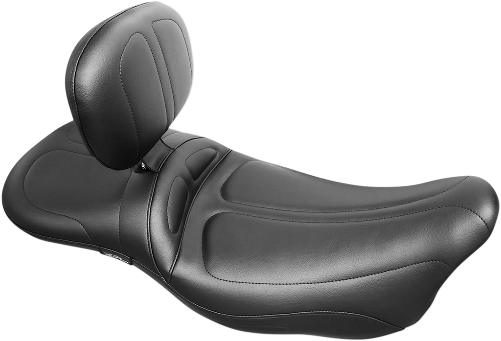 LE PERA Maverick Daddy Long Legs Seat - With Backrest - Black - Stitched - FL '08-'23 LK-957DLTBR — image 1