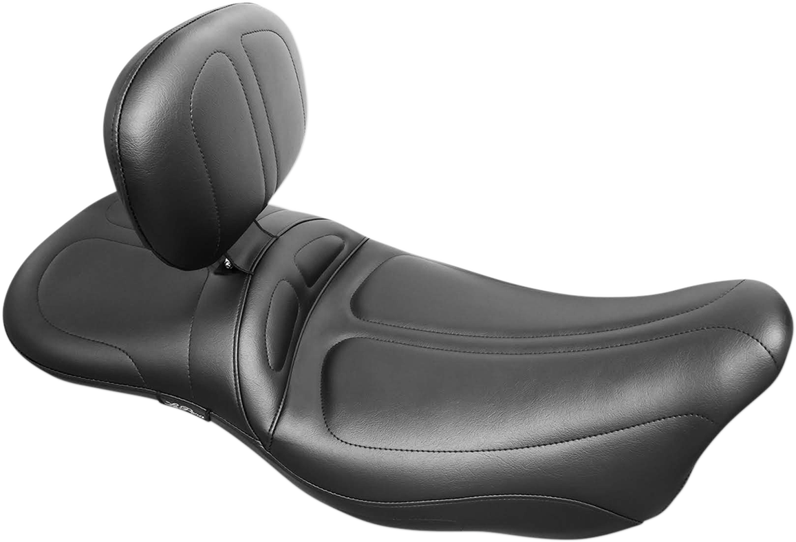 LE PERA Maverick Daddy Long Legs Seat - With Backrest - Black - Stitched - FL '08-'23 LK-957DLTBR — image 1