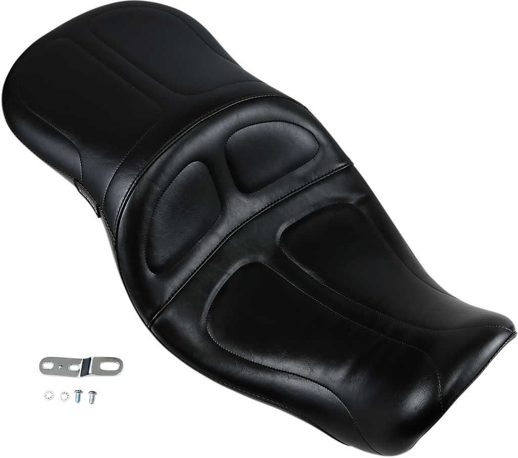 LE PERA Maverick Seat - without Backrest - Stitched - Black - FLD/FXD '06-'17 LK-970 — image 2