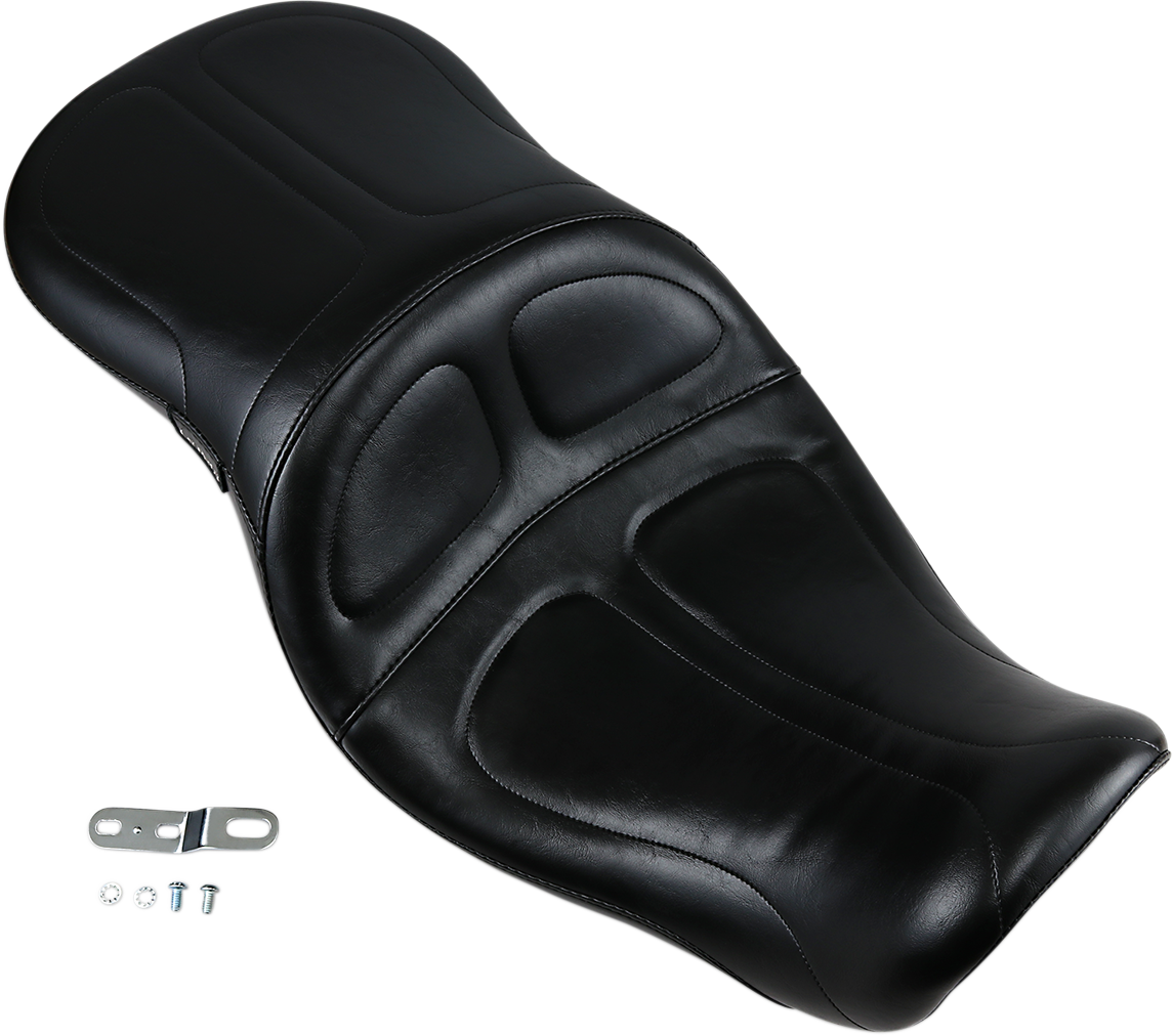 LE PERA Maverick Seat - without Backrest - Stitched - Black - FLD/FXD '06-'17 LK-970 — image 2