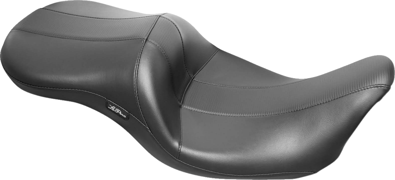 LE PERA Outcast GT Seat - 2-Up - With Backrest - Black Double Diamond - Perforated - FL '08-'22 LK-997BRGT2 — image 3