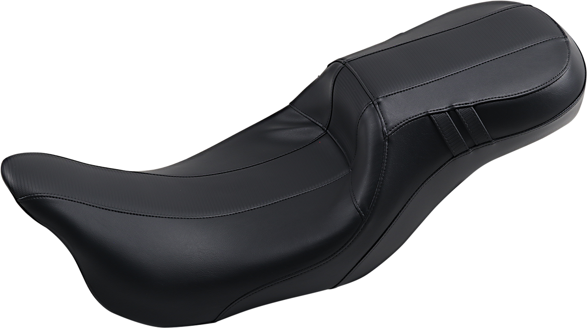 LE PERA Outcast Daddy Long Legs Seat - 2-Up - w/o Backrest - Carbon Fiber Inlay - Black - FL '08-'23 LK-997DLGT3 — image 1