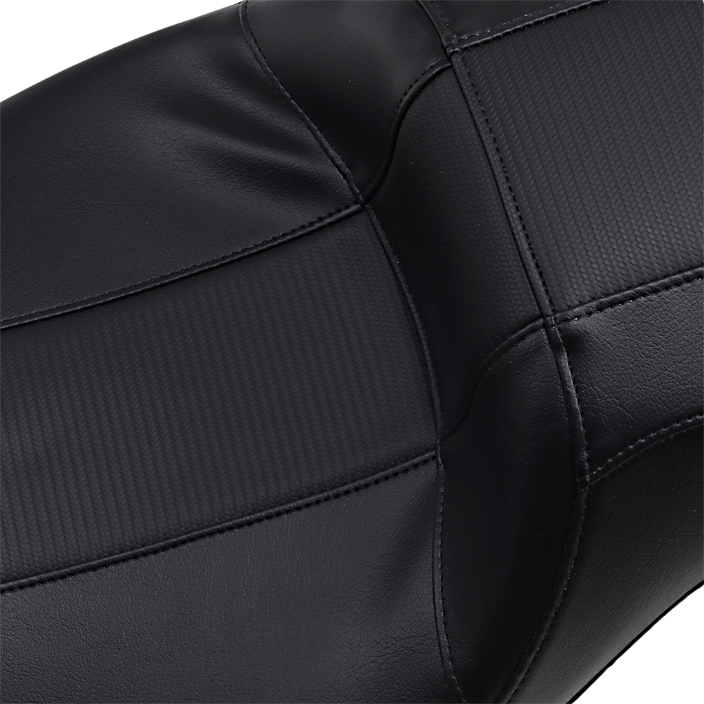 LE PERA Outcast Daddy Long Legs Seat - 2-Up - w/o Backrest - Carbon Fiber Inlay - Black - FL '08-'23 LK-997DLGT3 — image 2
