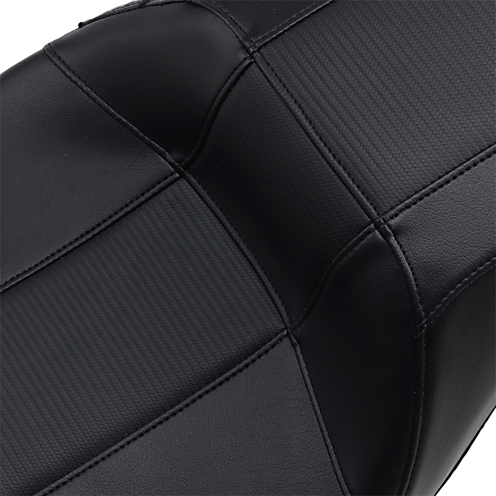 LE PERA Outcast GT-2 Seat - 2-Up - w/o Backrest - Black Carbon Fiber Inlay - FL '08-'23 LK-997GT3 — image 2