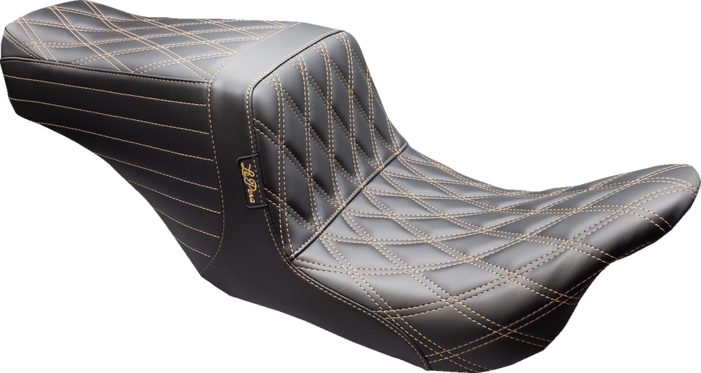 LE PERA Tailwhip Up Front Seat - Double Diamond w/ Chestnut Thread - FL '08-'24 LKU-587DD-CHET — image 1