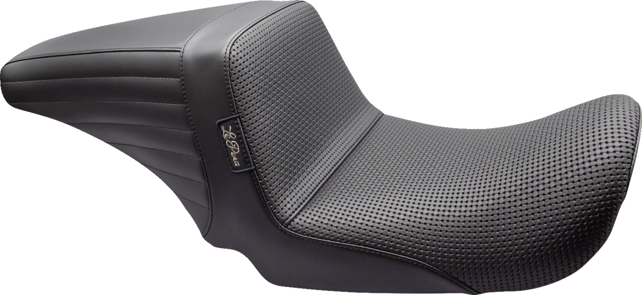 LE PERA Kickflip Up Front Seat - Basketweave - Black - Dyna '06-'17 LKU-591BW — image 1