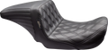 LE PERA Kickflip Up Front Seat - Double Diamond - Black - Dyna '06-'17 LKU-591DD — image 1