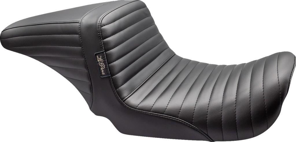 LE PERA Kickflip Up Front Seat - Pleated - Black - Dyna '06-'17 LKU-591PT — image 1
