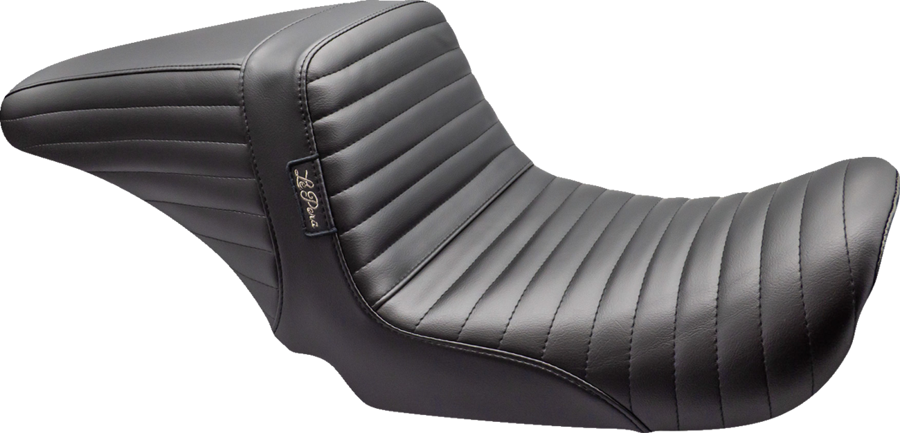 LE PERA Kickflip Up Front Seat - Pleated - Black - Dyna '06-'17 LKU-591PT — image 1