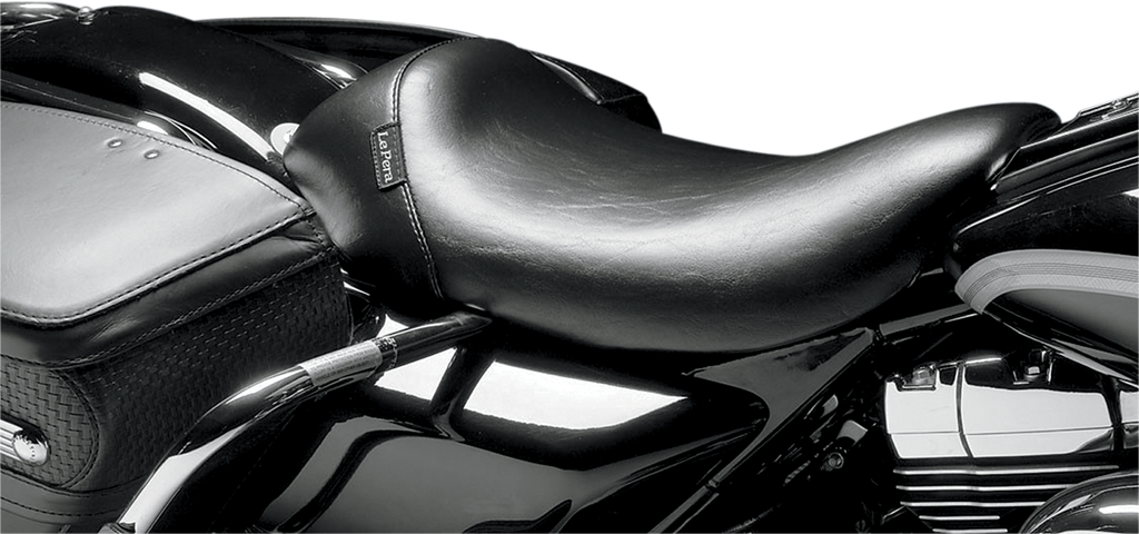 LE PERA Bare Bones Solo Seat - Smooth - Black - FLHR '97-'01 LN-005RK — image 1