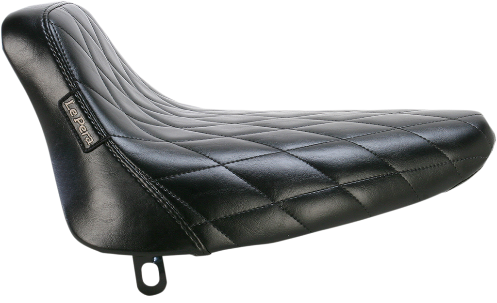 LE PERA Bare Bones Solo Seat - Diamond Stitch - Black - Softail '84-'99 LN-007DM — image 1