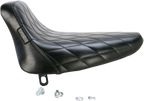 LE PERA Bare Bones Solo Seat - Diamond Stitch - Black - Softail '84-'99 LN-007DM — image 2