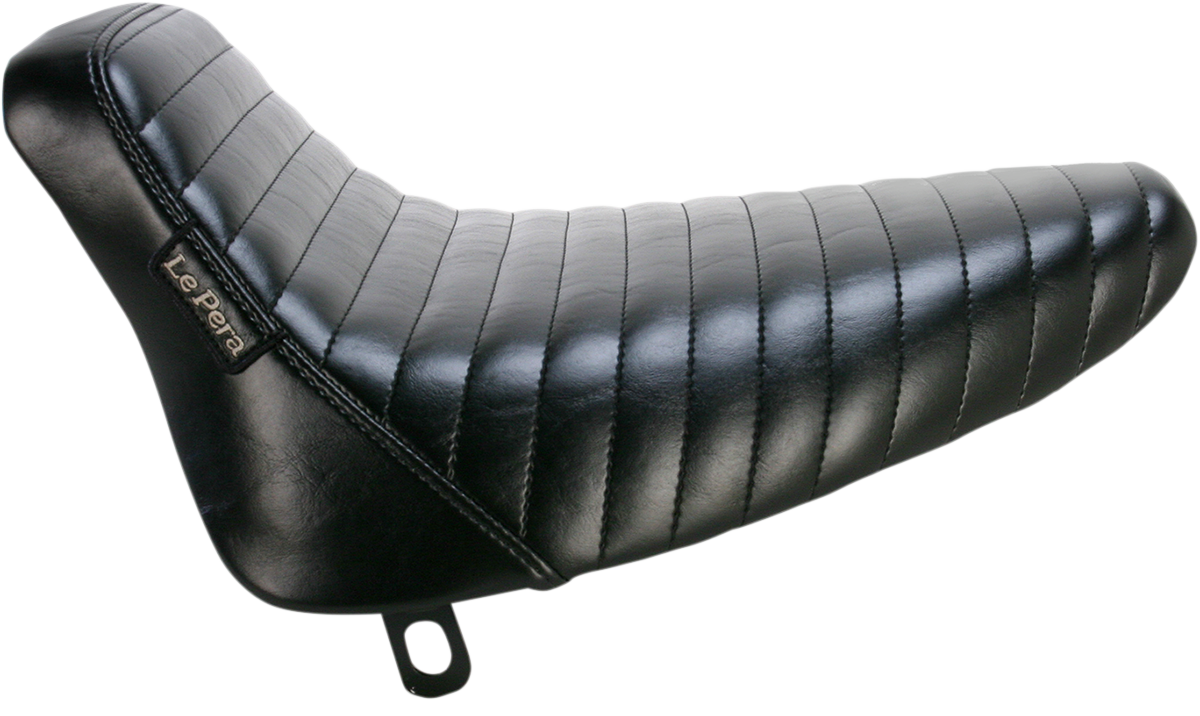 LE PERA Bare Bones Solo Seat - Pleated - Black - Softail '84-'99 LN-007PT — image 1