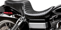 LE PERA Cherokee Seat - Pleated - Black - FXDWG '96-'03 LN-023PT — image 1