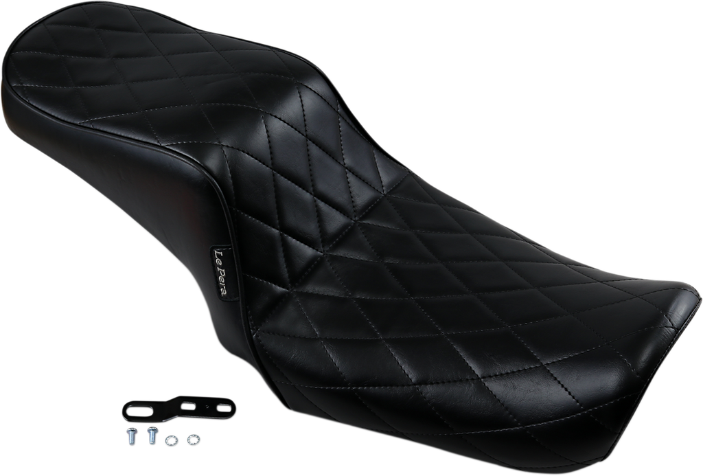 LE PERA Cherokee Seat - Pleated - Black - FXDWG '96-'03 LN-023PT — image 2