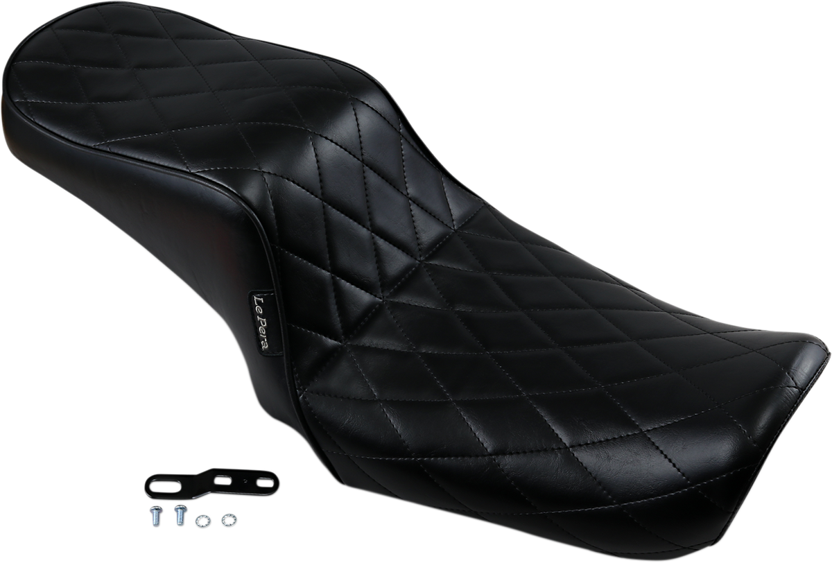 LE PERA Cherokee Seat - Pleated - Black - FXDWG '96-'03 LN-023PT — image 2