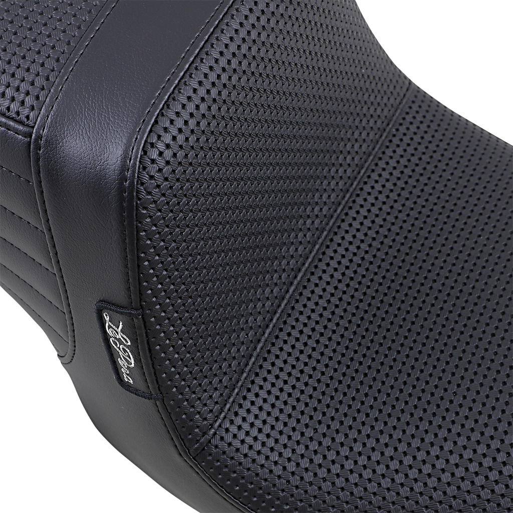 LE PERA Tailwhip Seat - Basketweave - Black - FXD '96-'03 LN-581BW — image 2