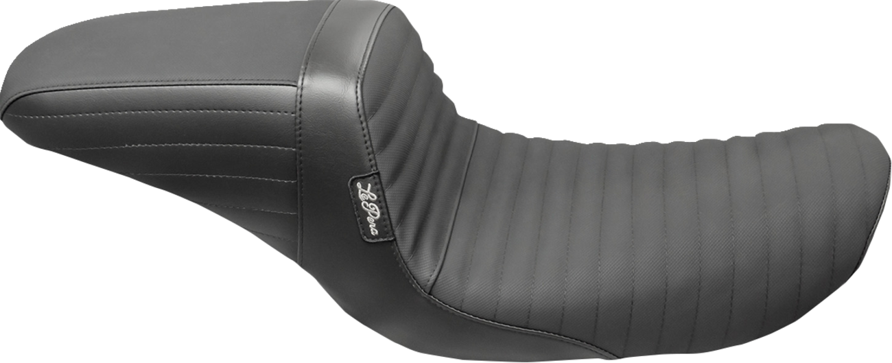 LE PERA Kickflip Seat - Pleated w/ Gripp Tape - Black - FXD '96-'03 LN-591PTGP — image 1