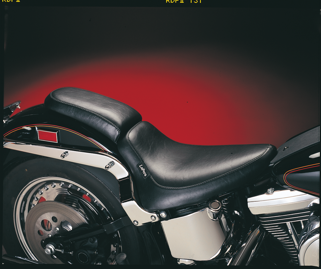 LE PERA Silhouette Solo Seat - Smooth - Black - Softail '84-'99 LN-850 — image 5
