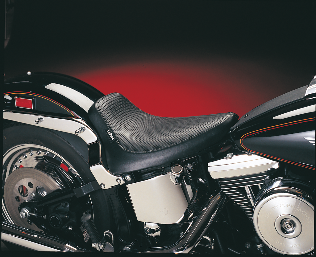 LE PERA Silhouette Solo Seat - Basketweave - Black - Softail '84-'99 LN-870 — image 1