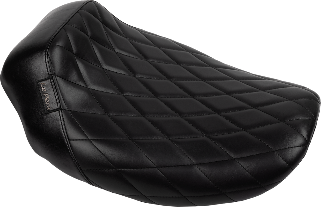 LE PERA Bare Bones Solo Seat - Diamond Stitch - FLH/FLT '23-'25 LV-005DM — image 1