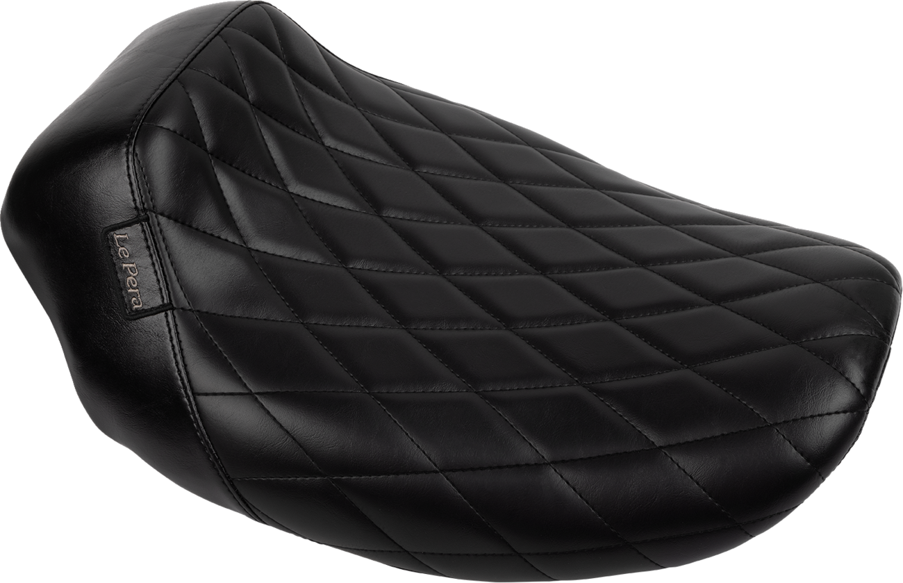 LE PERA Bare Bones Solo Seat - Diamond Stitch - FLH/FLT '23-'25 LV-005DM — image 1