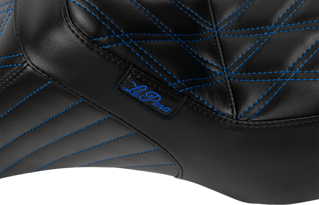 LE PERA Tailwhip Seat - Blue Double Diamond Stitch - FLH/FLT -'23-'25 LV-587DD-BE01 — image 2
