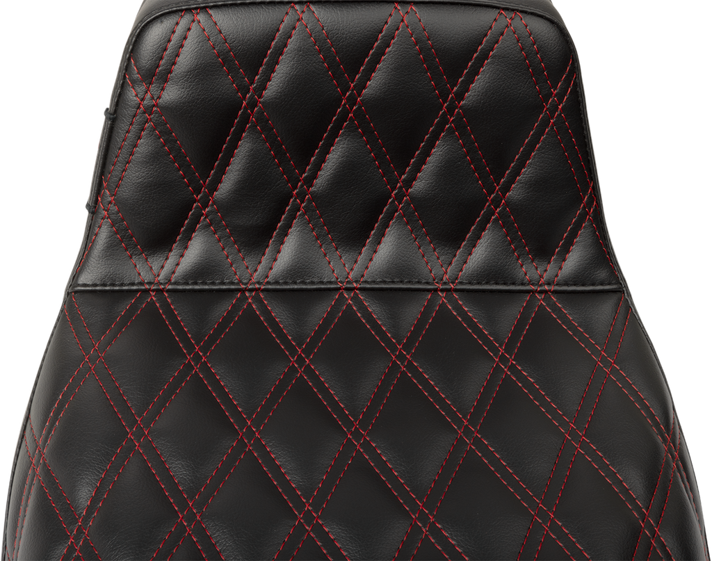 LE PERA Tailwhip Seat - Red Double Diamond Stitch - FLH/FLT '23-'25 LV-587DD-R01 — image 2