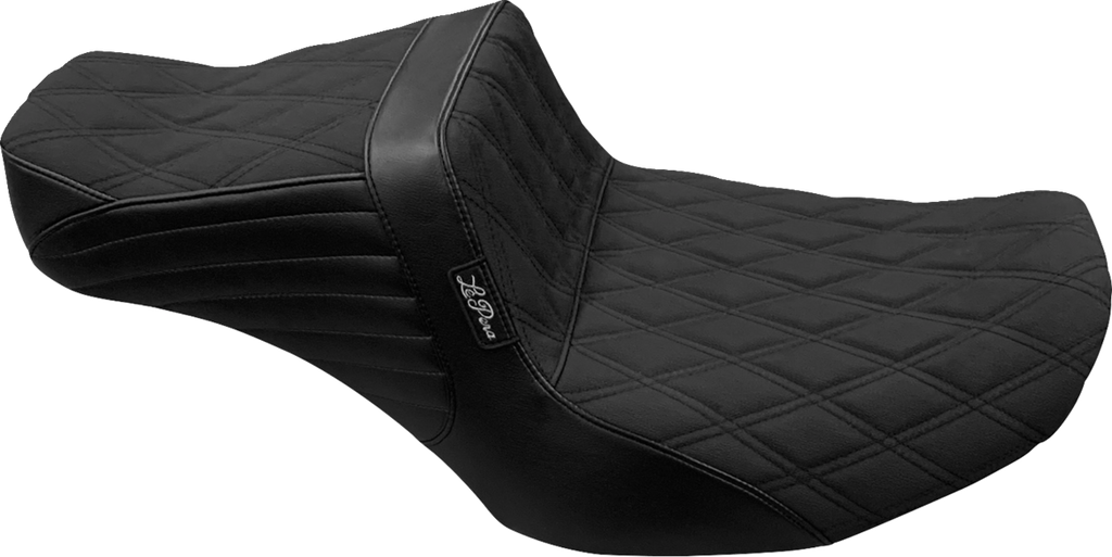 LE PERA Tailwhip Seat - Double Diamond w/ Gripper - FLH/FLT '23-'25 LV-587DDGP — image 1