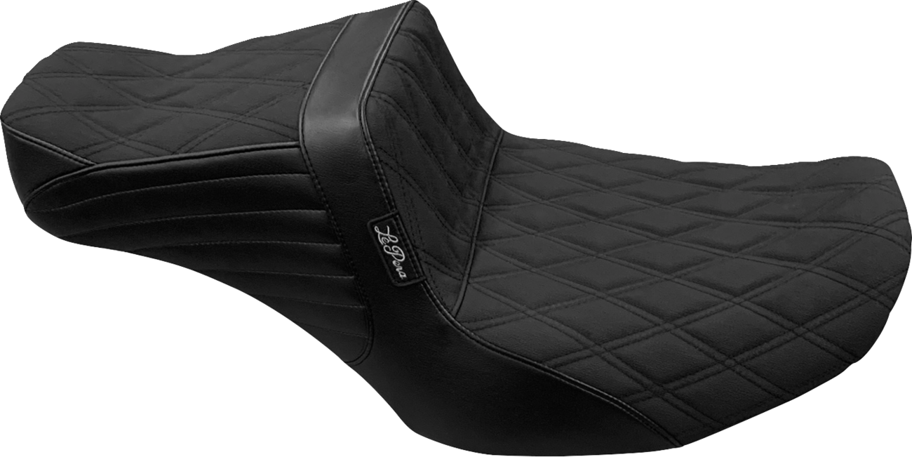 LE PERA Tailwhip Seat - Double Diamond w/ Gripper - FLH/FLT '23-'25 LV-587DDGP — image 1