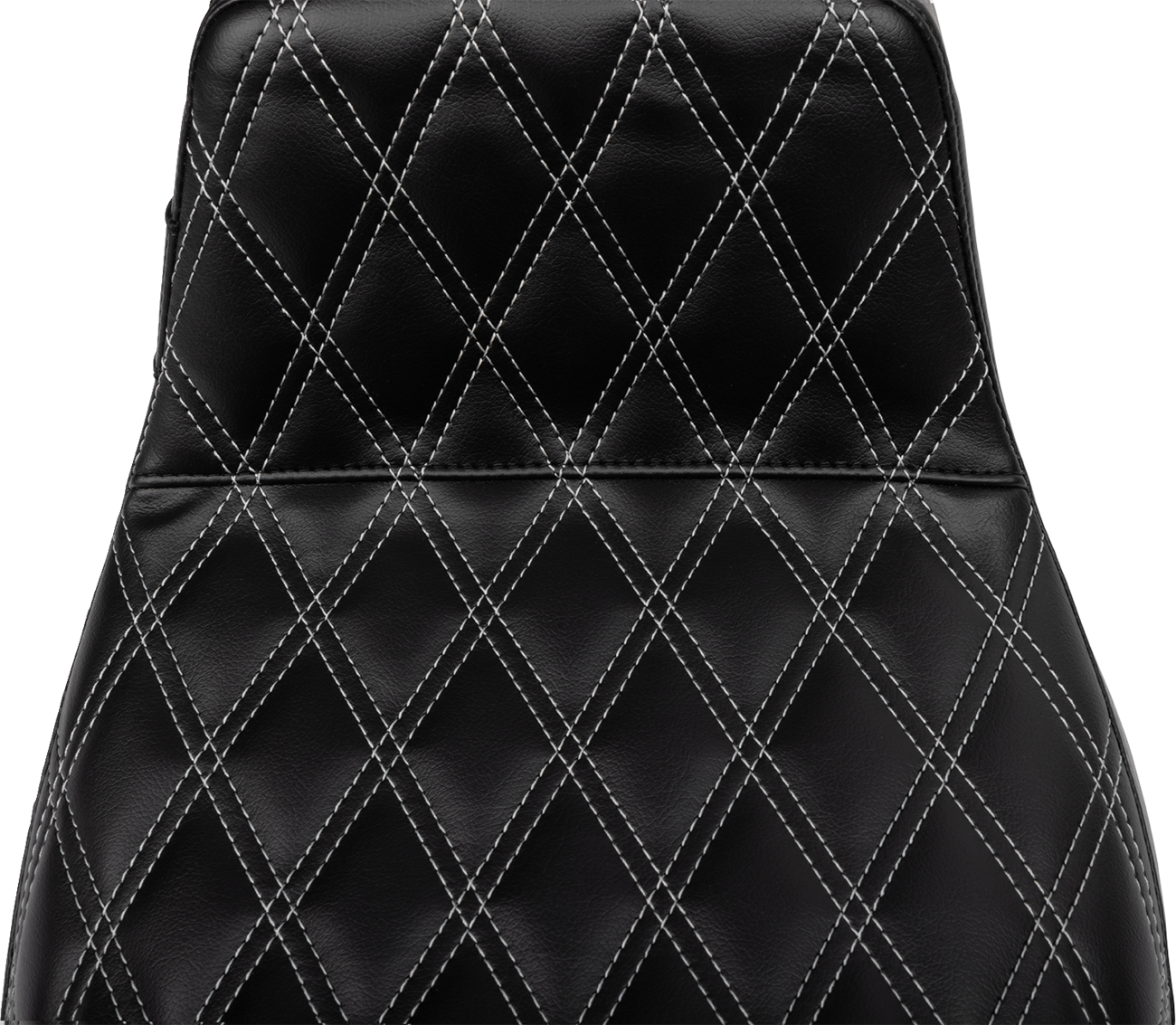 LE PERA Tailwhip Daddy Long Legs Seat - Gray Double Diamond Stitch - FLH/FLT '23-'25 LV-587DLDD-GY01 — image 2
