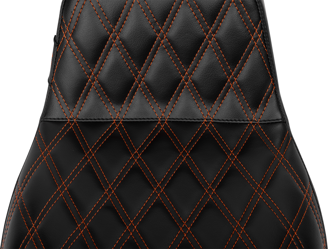 LE PERA Tailwhip Daddy Long Legs Seat - Burnt Orange Double Diamond Stitch - FLH/FLT '23-'25 LV-587DLDD-OB4 — image 2